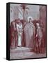 Christ and the Tribute Money - Bible-Gustave Dore-Framed Stretched Canvas