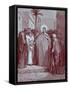 Christ and the Tribute Money - Bible-Gustave Dore-Framed Stretched Canvas