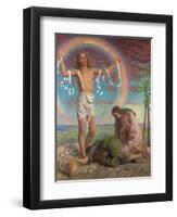 Christ and the Two Marys-William Holman Hunt-Framed Giclee Print