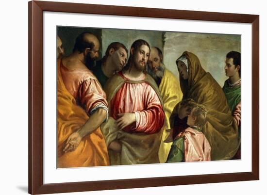 Christ and the Widow of Nain, C.1550-55-Paolo Caliari-Framed Giclee Print