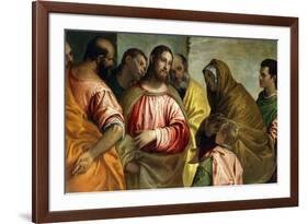 Christ and the Widow of Nain, C.1550-55-Paolo Caliari-Framed Giclee Print