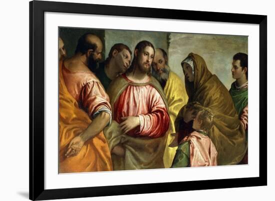 Christ and the Widow of Nain, C.1550-55-Paolo Caliari-Framed Giclee Print