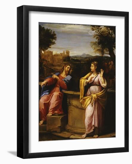 Christ and the Woman of Samaria at the Well-Francesco Albani-Framed Giclee Print