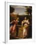 Christ and the Woman of Samaria at the Well-Francesco Albani-Framed Giclee Print