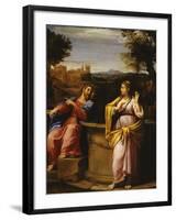 Christ and the Woman of Samaria at the Well-Francesco Albani-Framed Giclee Print