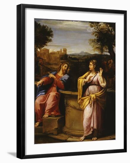 Christ and the Woman of Samaria at the Well-Francesco Albani-Framed Giclee Print