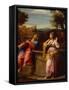 Christ and The Woman of Samaria at the Well-Francesco Albani-Framed Stretched Canvas