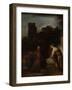 Christ and the Woman of Samaria, C.1655-Rembrandt van Rijn-Framed Giclee Print