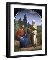 Christ and the Woman of Samaria-Anton Laurids Johannes Dorph-Framed Giclee Print