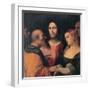 Christ and the Woman Taken in Adultery, 1525-1528-Jacopo Palma Il Vecchio the Elder-Framed Giclee Print