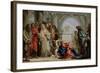 Christ and the Woman Taken in Adultery, 1750-53-Giandomenico Tiepolo-Framed Giclee Print