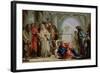 Christ and the Woman Taken in Adultery, 1750-53-Giandomenico Tiepolo-Framed Giclee Print