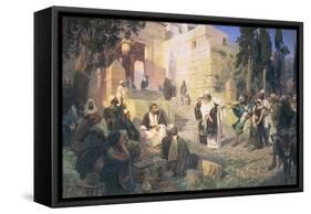 Christ and the Woman Taken in Adultery, 1888-Vasilij Dmitrievich Polenov-Framed Stretched Canvas