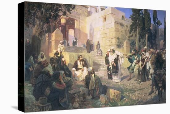 Christ and the Woman Taken in Adultery, 1888-Vasilij Dmitrievich Polenov-Stretched Canvas