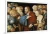 Christ and the Woman taken in Adultery, c.1520-50-Lucas Cranach-Framed Giclee Print