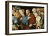 Christ and the Woman taken in Adultery, c.1520-50-Lucas Cranach-Framed Giclee Print