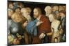 Christ and the Woman taken in Adultery, c.1520-50-Lucas Cranach-Mounted Giclee Print