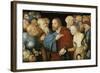 Christ and the Woman taken in Adultery, c.1520-50-Lucas Cranach-Framed Giclee Print