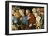 Christ and the Woman taken in Adultery, c.1520-50-Lucas Cranach-Framed Premium Giclee Print