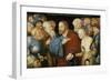 Christ and the Woman taken in Adultery, c.1520-50-Lucas Cranach-Framed Premium Giclee Print