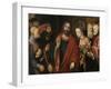 Christ and the Woman Taken in Adultery-Lucas Cranach the Elder-Framed Giclee Print