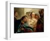 Christ and the Woman Taken in Adultery-Giambattista Tiepolo-Framed Premium Giclee Print