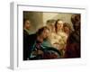 Christ and the Woman Taken in Adultery-Giambattista Tiepolo-Framed Giclee Print