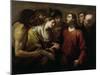 Christ and the Woman Taken in Adultery-Giovacchino Assereto-Mounted Giclee Print