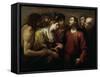 Christ and the Woman Taken in Adultery-Giovacchino Assereto-Framed Stretched Canvas