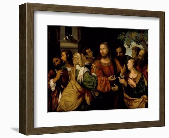 Christ and the Women of Canaan, c.1520-Rocco Marconi-Framed Giclee Print