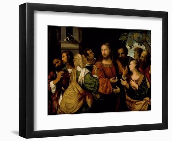 Christ and the Women of Canaan, c.1520-Rocco Marconi-Framed Giclee Print