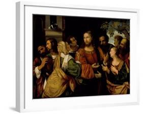 Christ and the Women of Canaan, c.1520-Rocco Marconi-Framed Giclee Print