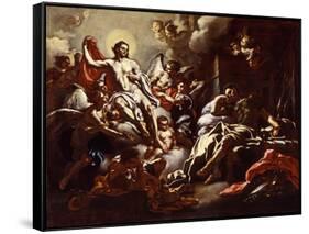 Christ Appearing in a Dream to St. Martin, c.1733-Francesco Solimena-Framed Stretched Canvas