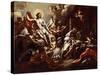 Christ Appearing in a Dream to St. Martin, c.1733-Francesco Solimena-Stretched Canvas