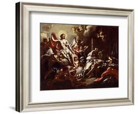 Christ Appearing in a Dream to St. Martin, c.1733-Francesco Solimena-Framed Giclee Print