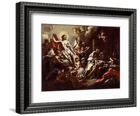 Christ Appearing in a Dream to St. Martin, c.1733-Francesco Solimena-Framed Giclee Print