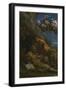 Christ Appearing to Saint Anthony Abbot During His Temptation, C. 1598-Annibale Carracci-Framed Giclee Print