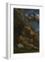 Christ Appearing to Saint Anthony Abbot During His Temptation, C. 1598-Annibale Carracci-Framed Giclee Print