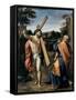 Christ Appearing to Saint Peter-Agostino Carracci-Framed Stretched Canvas