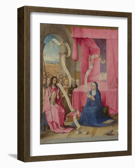 Christ Appearing to the Virgin with the Redeemed of the Old Testament, C. 1500-Juan de Flandes-Framed Giclee Print