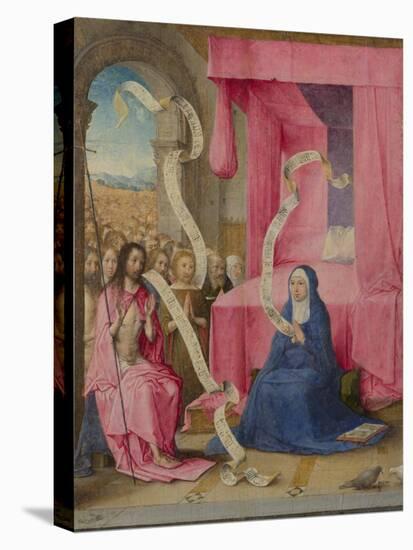 Christ Appearing to the Virgin with the Redeemed of the Old Testament, C. 1500-Juan de Flandes-Stretched Canvas