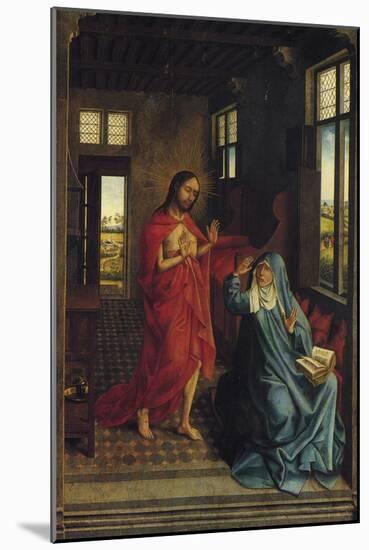 Christ Appearing to the Virgin-Rogier van der Weyden-Mounted Art Print