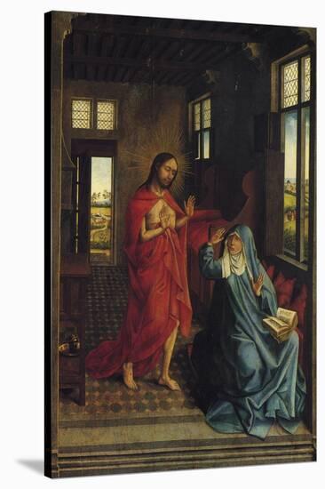 Christ Appearing to the Virgin-Rogier van der Weyden-Stretched Canvas