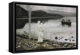 Christ Appears on the Borders of the Tiberius Sea-James Tissot-Framed Stretched Canvas