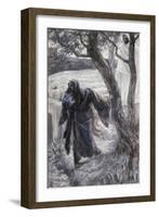 Christ Appears to Mary Magdalene-James Tissot-Framed Giclee Print