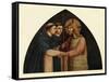 'Christ as a Pilgrim Met by Two Dominicans', 15th century, (c1909)-Fra Angelico-Framed Stretched Canvas