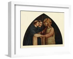 'Christ as a Pilgrim Met by Two Dominicans', 15th century, (c1909)-Fra Angelico-Framed Giclee Print