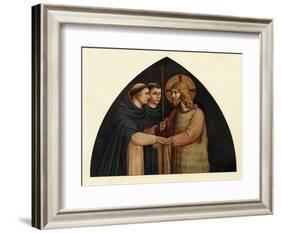 'Christ as a Pilgrim Met by Two Dominicans', 15th century, (c1909)-Fra Angelico-Framed Giclee Print