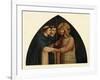 'Christ as a Pilgrim Met by Two Dominicans', 15th century, (c1909)-Fra Angelico-Framed Giclee Print