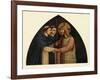 'Christ as a Pilgrim Met by Two Dominicans', 15th century, (c1909)-Fra Angelico-Framed Giclee Print